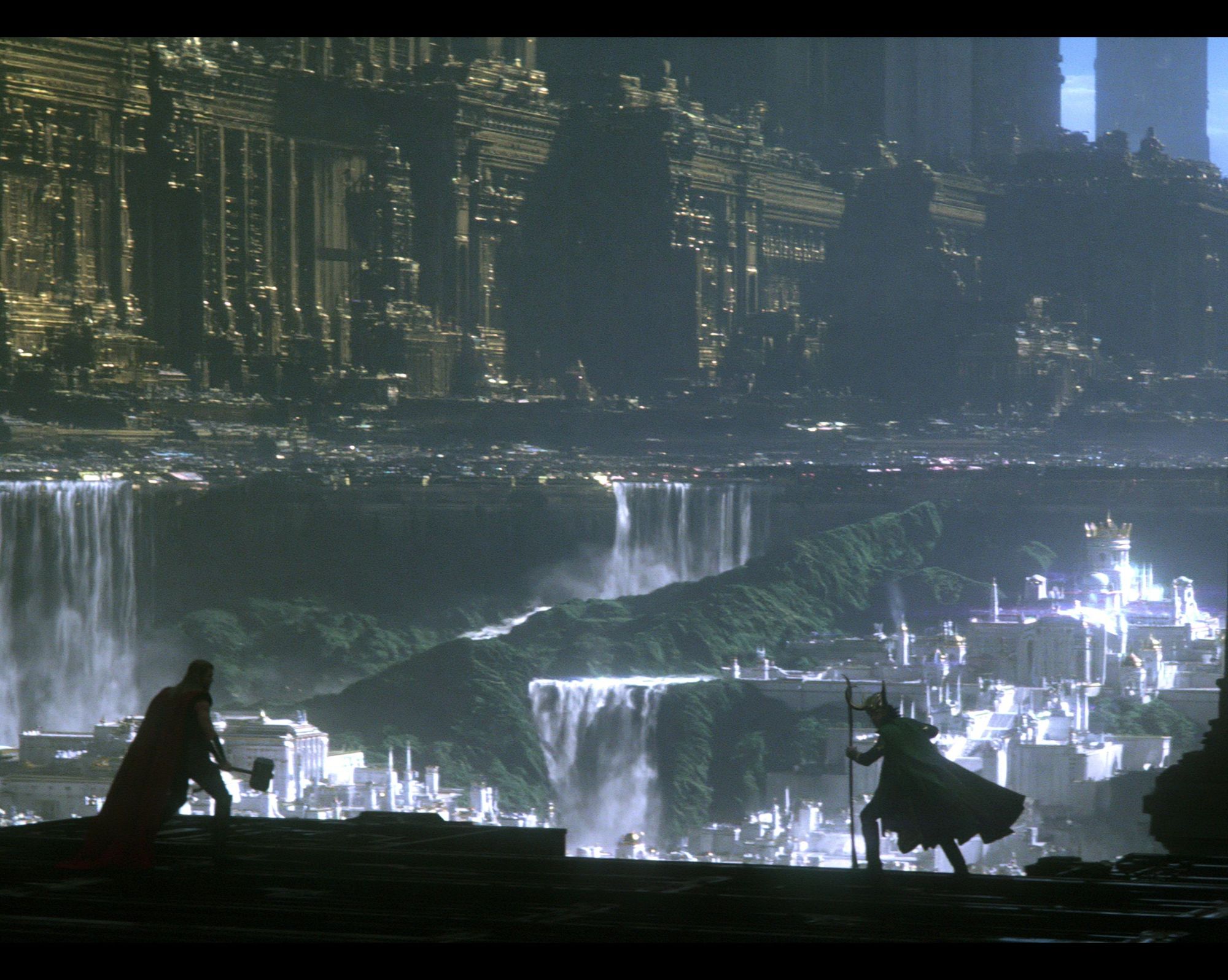 Asgard Skyline Fantasy Poster. poster detail