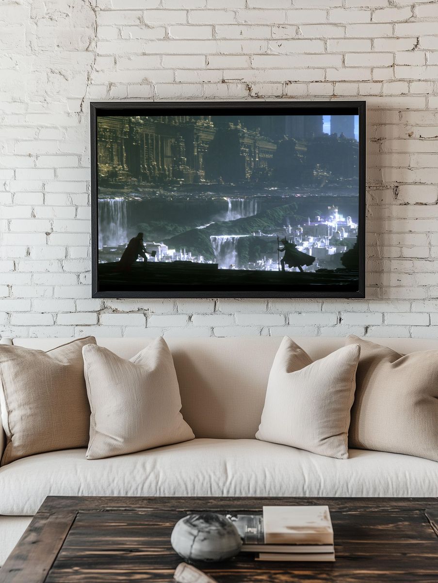Asgard Skyline Fantasy Poster. — room view 1