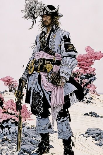 Samurai Warrior Illustration Poster. poster detail
