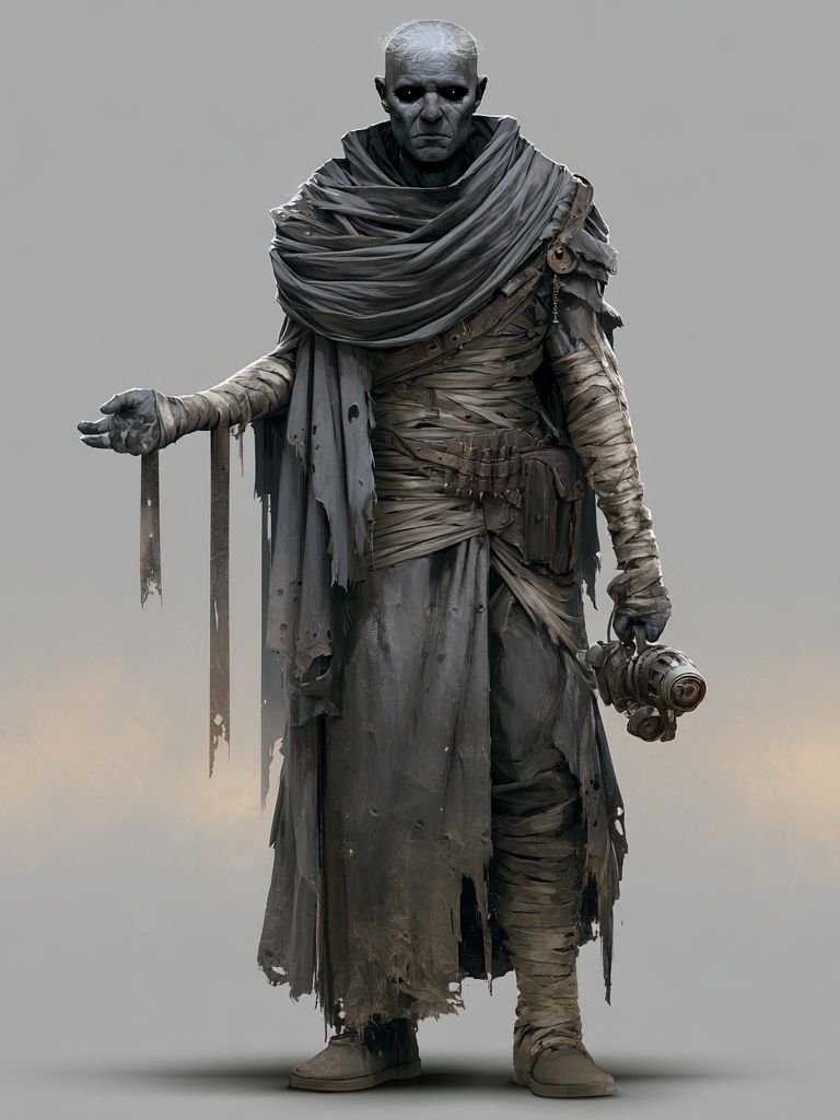 Mummy Warrior Digital Art Poster. poster — illustration art