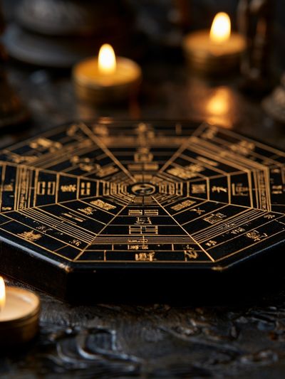 I Ching Hexagram Candlelight Poster. poster