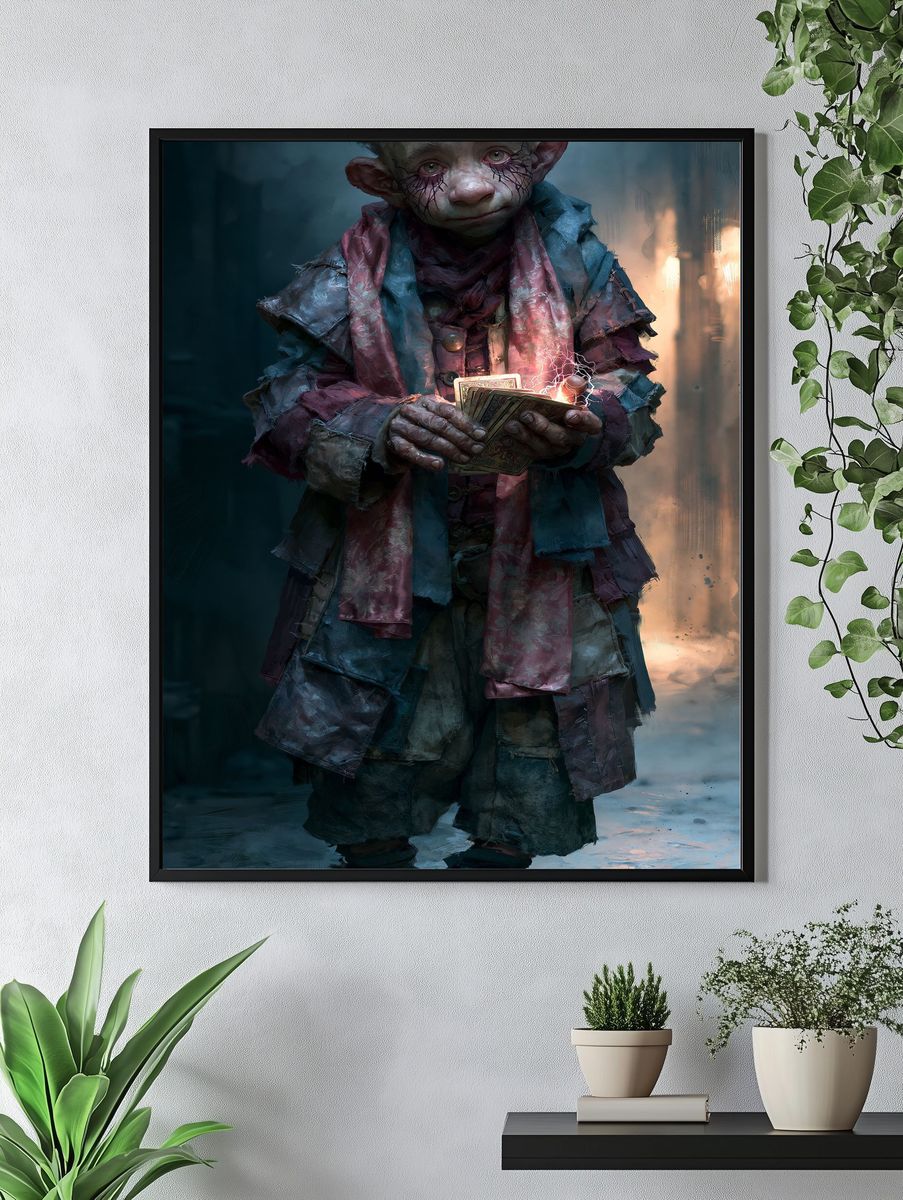 Fantasy Child Card Mage Print. — room view 4