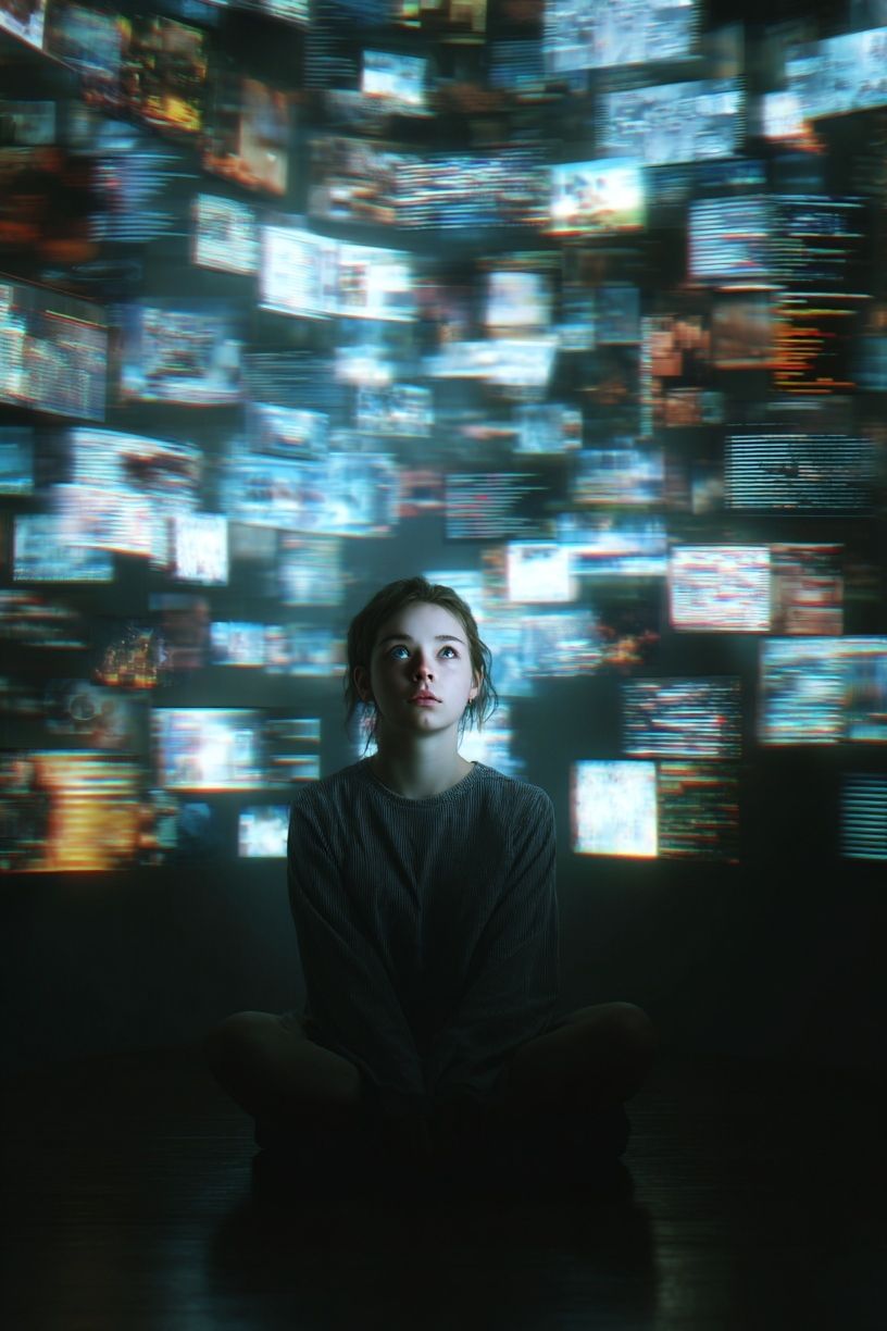 Digital Mindscape Portrait Poster. poster detail