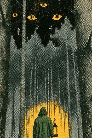 Mystic Forest Watcher Poster. poster — illustration art