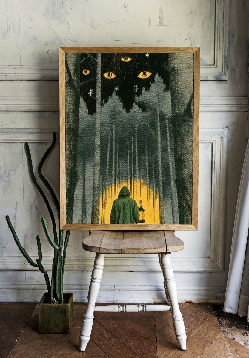 Mystic Forest Watcher Poster. — room view 1