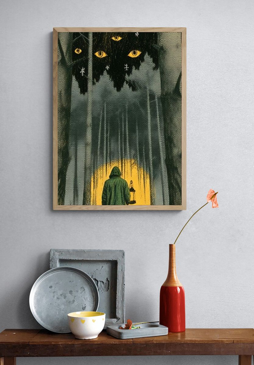 Mystic Forest Watcher Poster. — room view 3