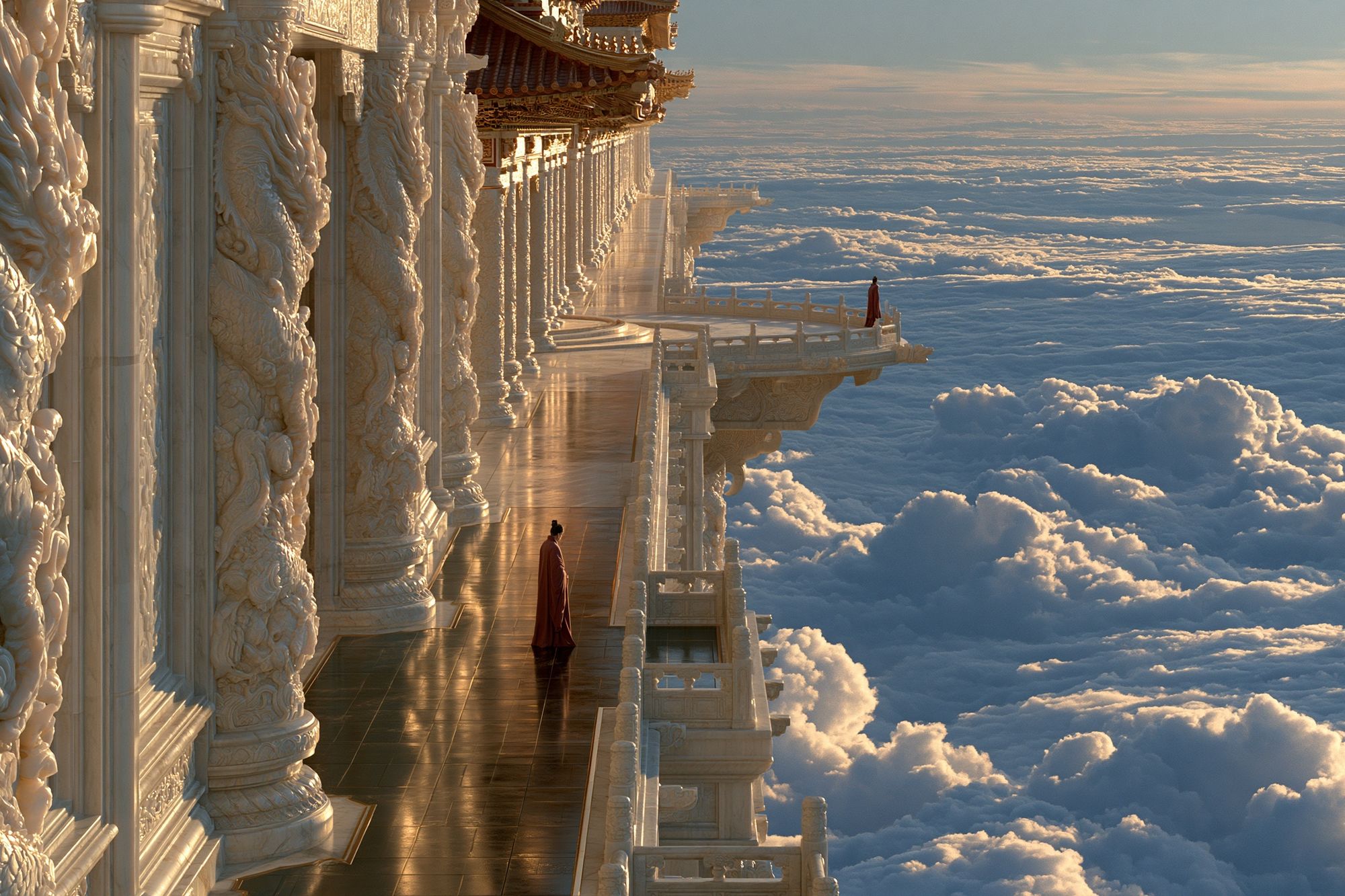 Cloud Temple Skywalk Print. poster detail