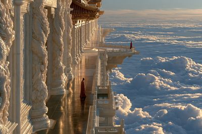 Cloud Temple Skywalk Print.