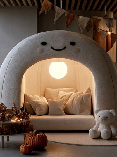 Cozy Bear Nook Illustration Poster.