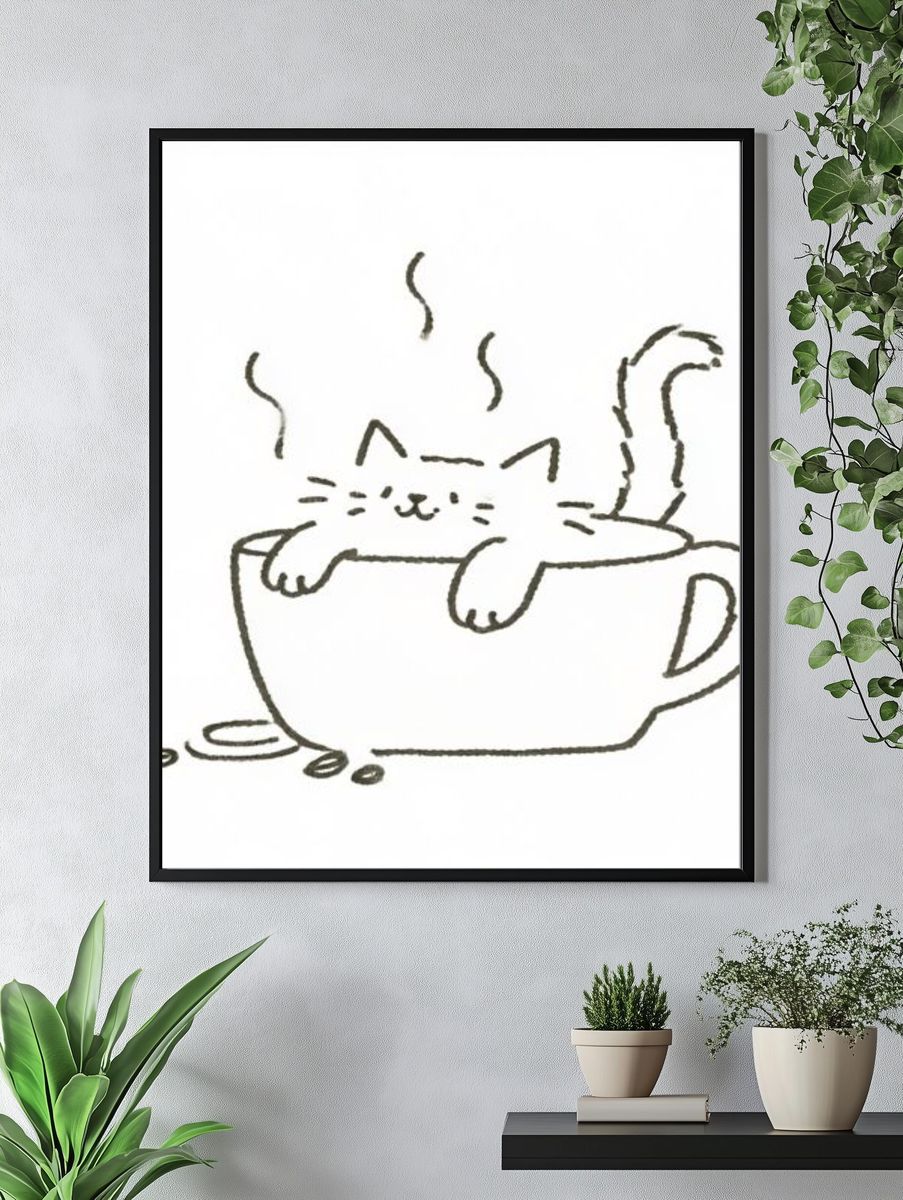Zongzi Bunny Cartoon Poster. — room view 4