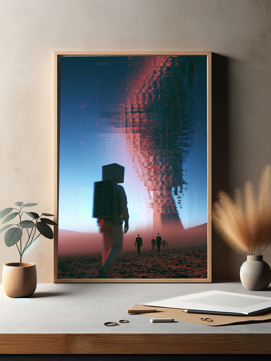 Warrior Queen Digital Art Poster. — room view 2