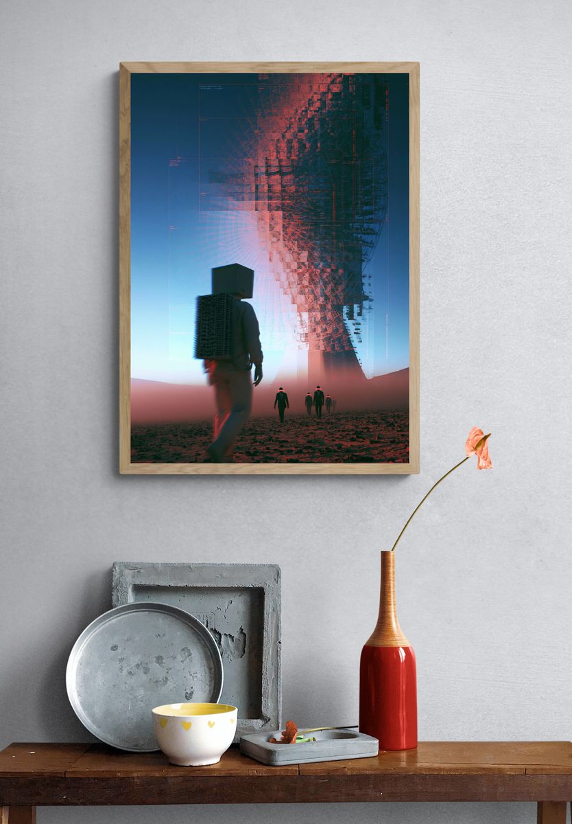 Warrior Queen Digital Art Poster. — room view 3