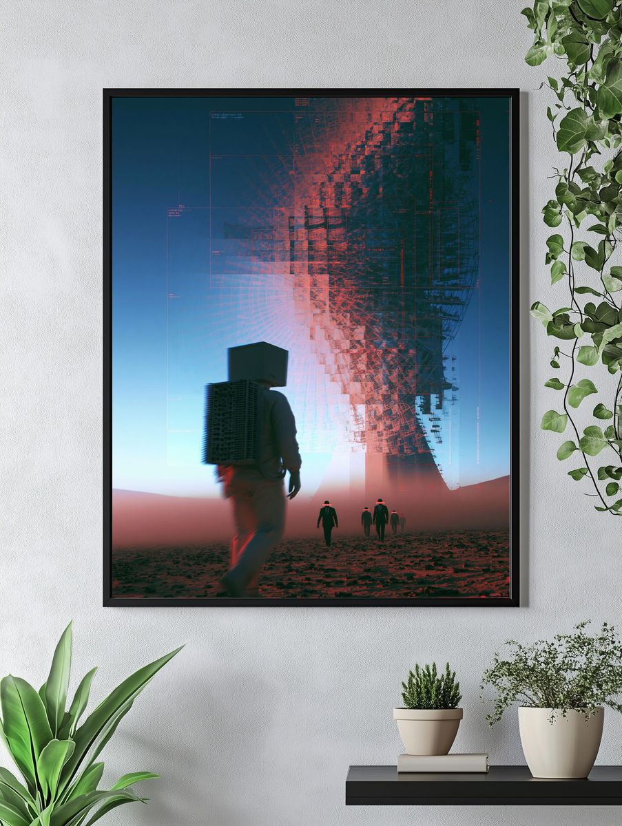 Warrior Queen Digital Art Poster. — room view 4
