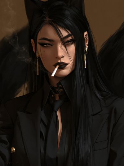 Smoky Noir Portrait Print.