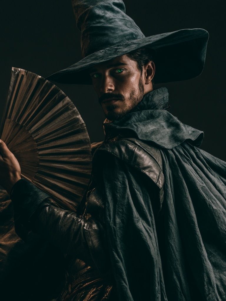 Dark Wizard Portrait Poster. poster detail