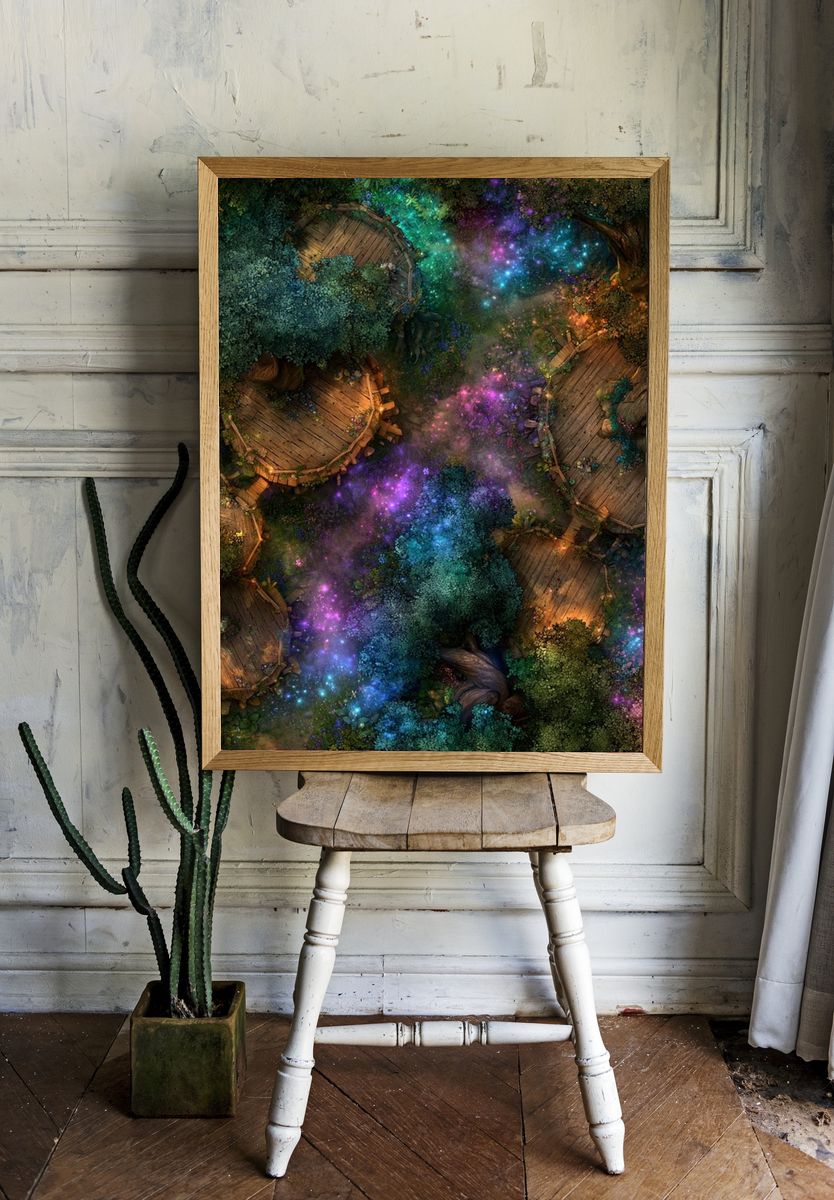 Enchanted Forest Canopy Poster. — room view 1
