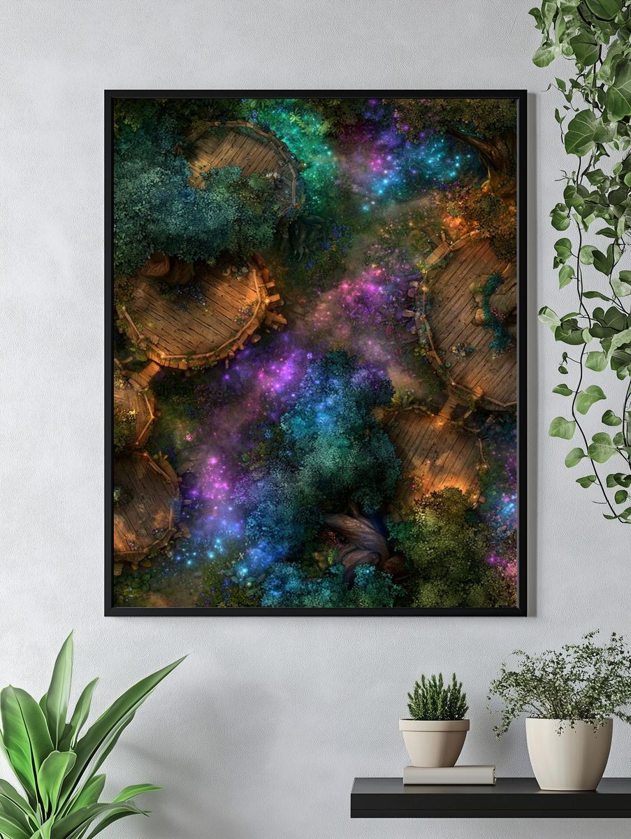 Enchanted Forest Canopy Poster. — room view 4