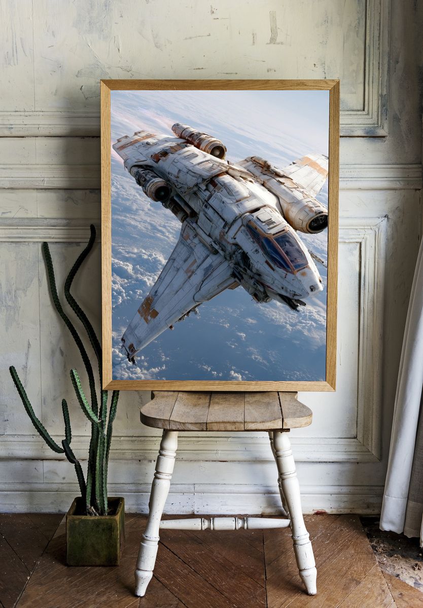 Retro Space Shuttle Poster. — room view 1