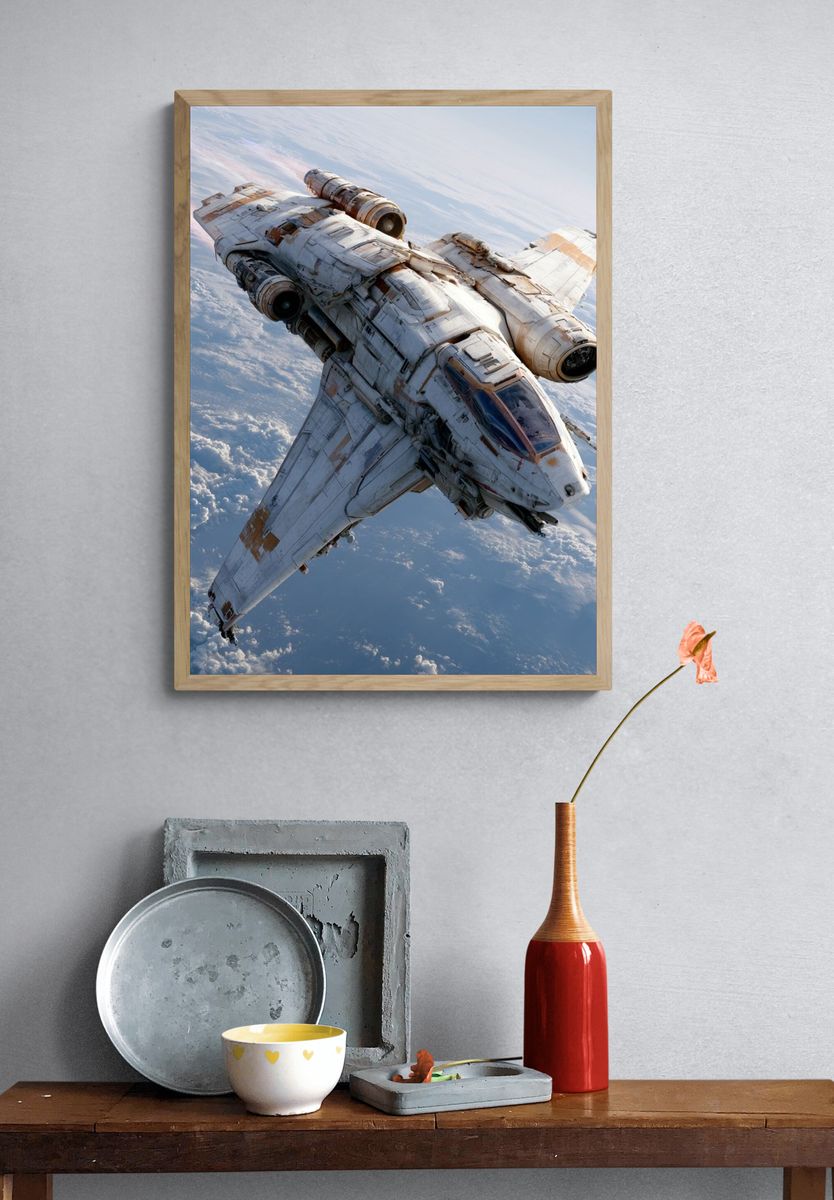 Retro Space Shuttle Poster. — room view 3