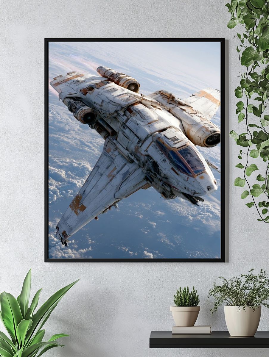 Retro Space Shuttle Poster. — room view 4
