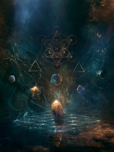 Cosmic Sacred Geometry Print.