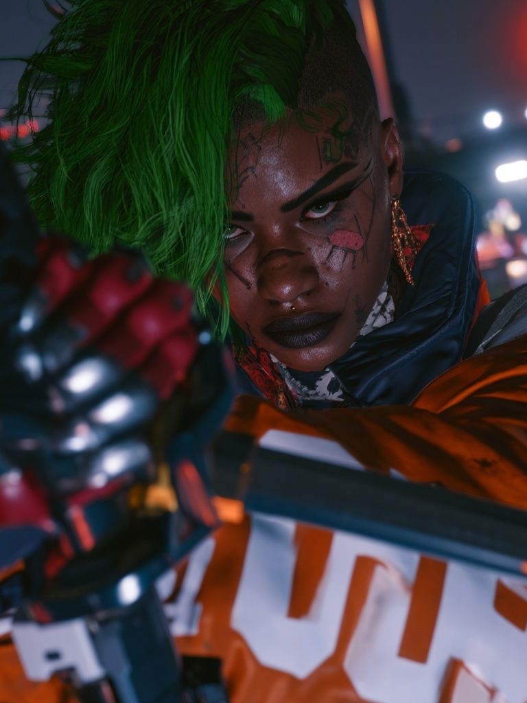 Cyberpunk Portrait Poster. poster detail