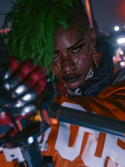 Cyberpunk Portrait Poster.