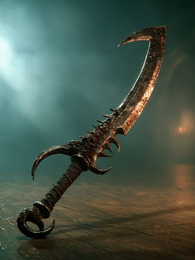 Fantasy Dagger Illustration Poster.
