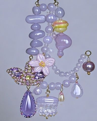 Lavender Beaded Charm Poster. poster — illustration art