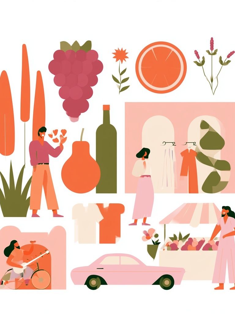 Retro Lifestyle Collage Print. poster detail