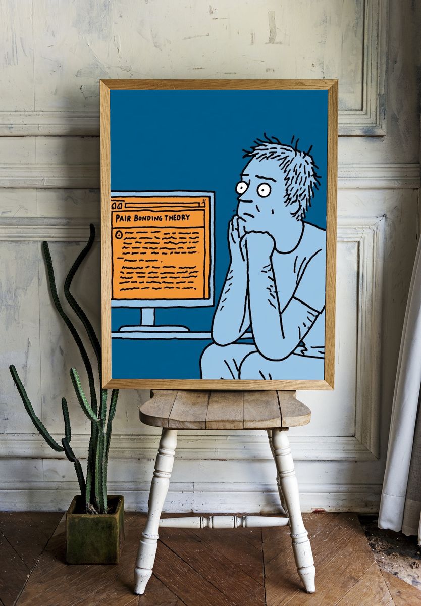 Astronaut Girl Digital Art Poster. — room view 1