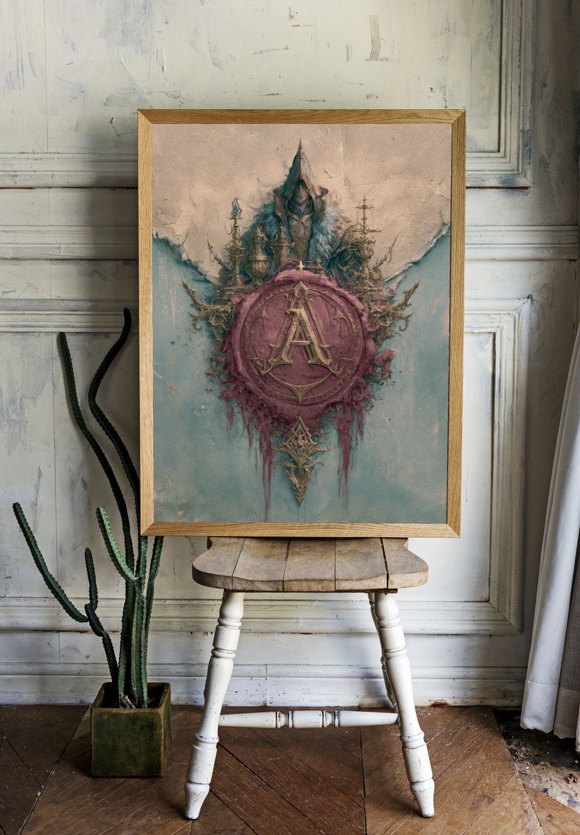 Arcane Emblem Fantasy Print. room preview
