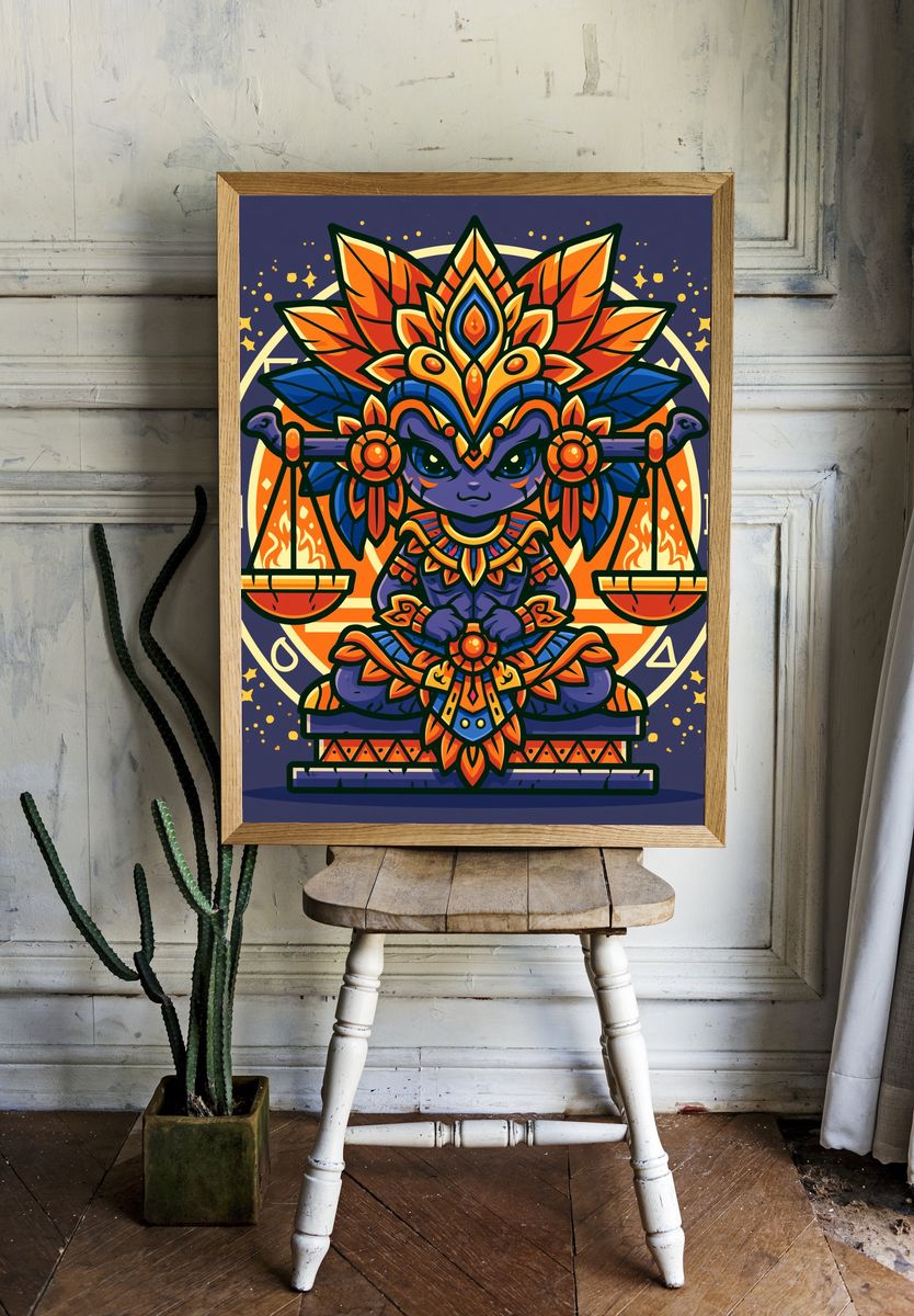 Mystic Balance Guardian Poster. room preview