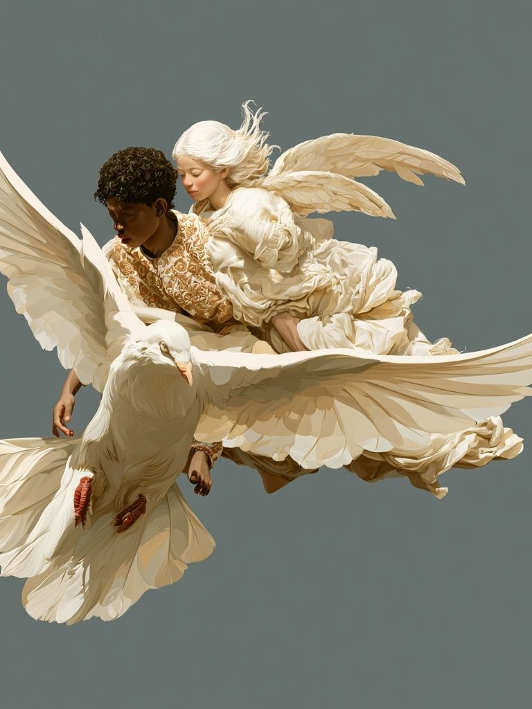 Angel Flight Contemporary Print. poster detail