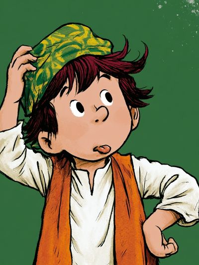 Playful Boy Illustration Poster.