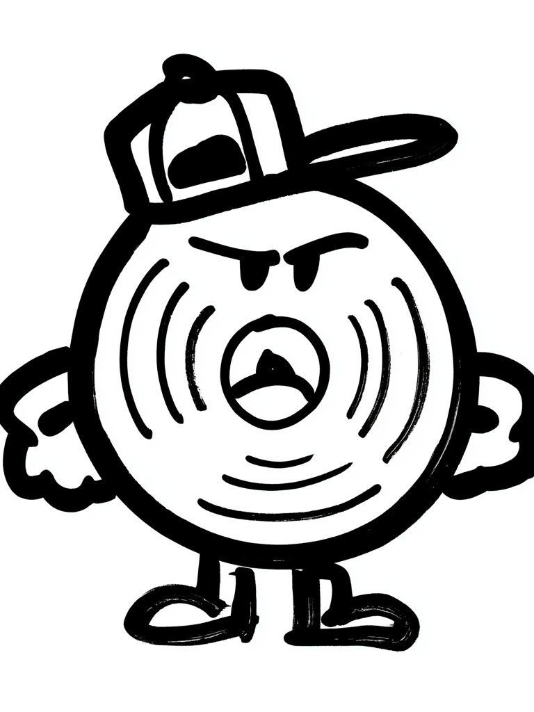 Angry Cartoon Character Print. poster detail