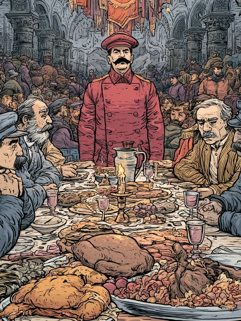 Feast of Power Illustration Poster. poster detail