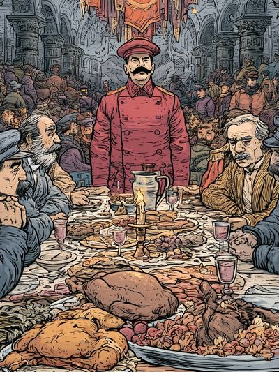 Feast of Power Illustration Poster.