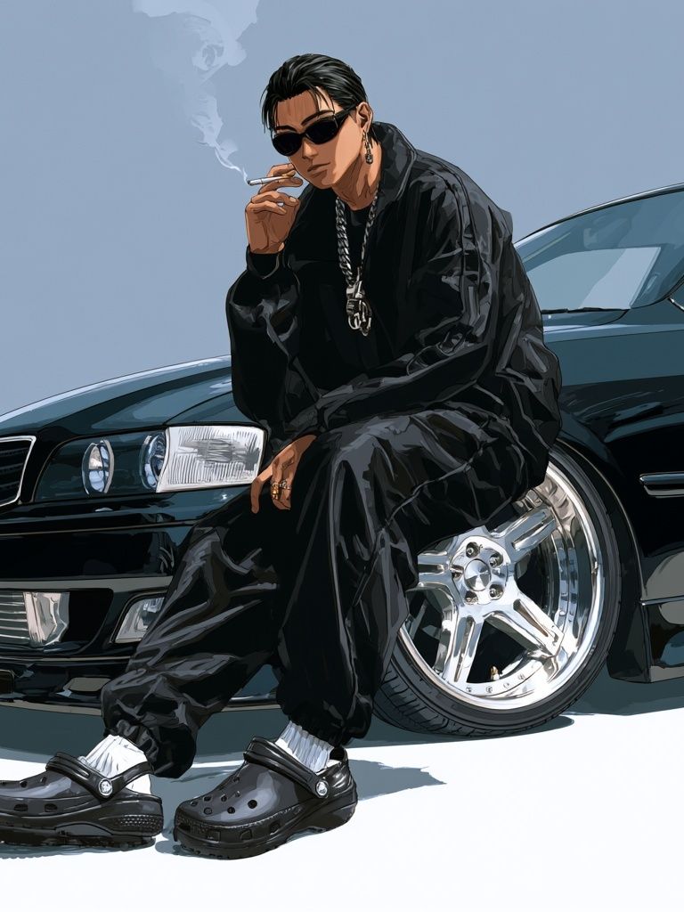 Streetwear Car Portrait Poster. poster — illustration art
