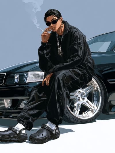 Streetwear Car Portrait Poster.