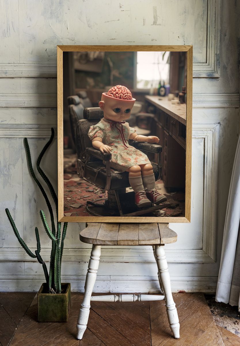 Surreal Doll Salon Poster. room preview