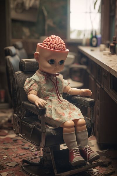 Surreal Doll Salon Poster. poster
