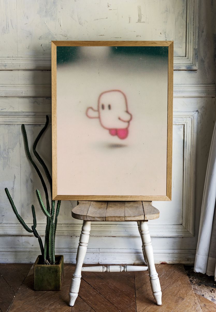 Ghost Character Illustration Poster. room preview
