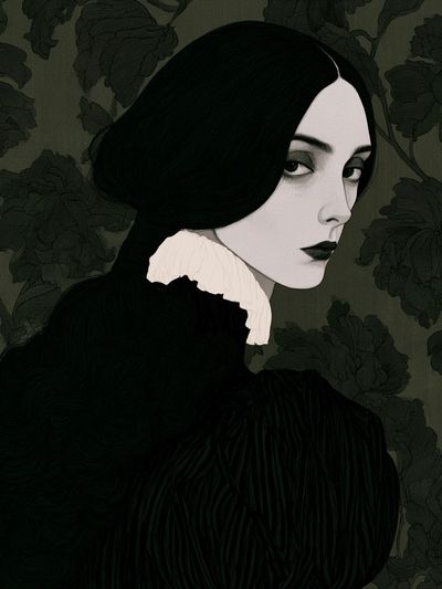 Gothic Portrait Illustration Poster.