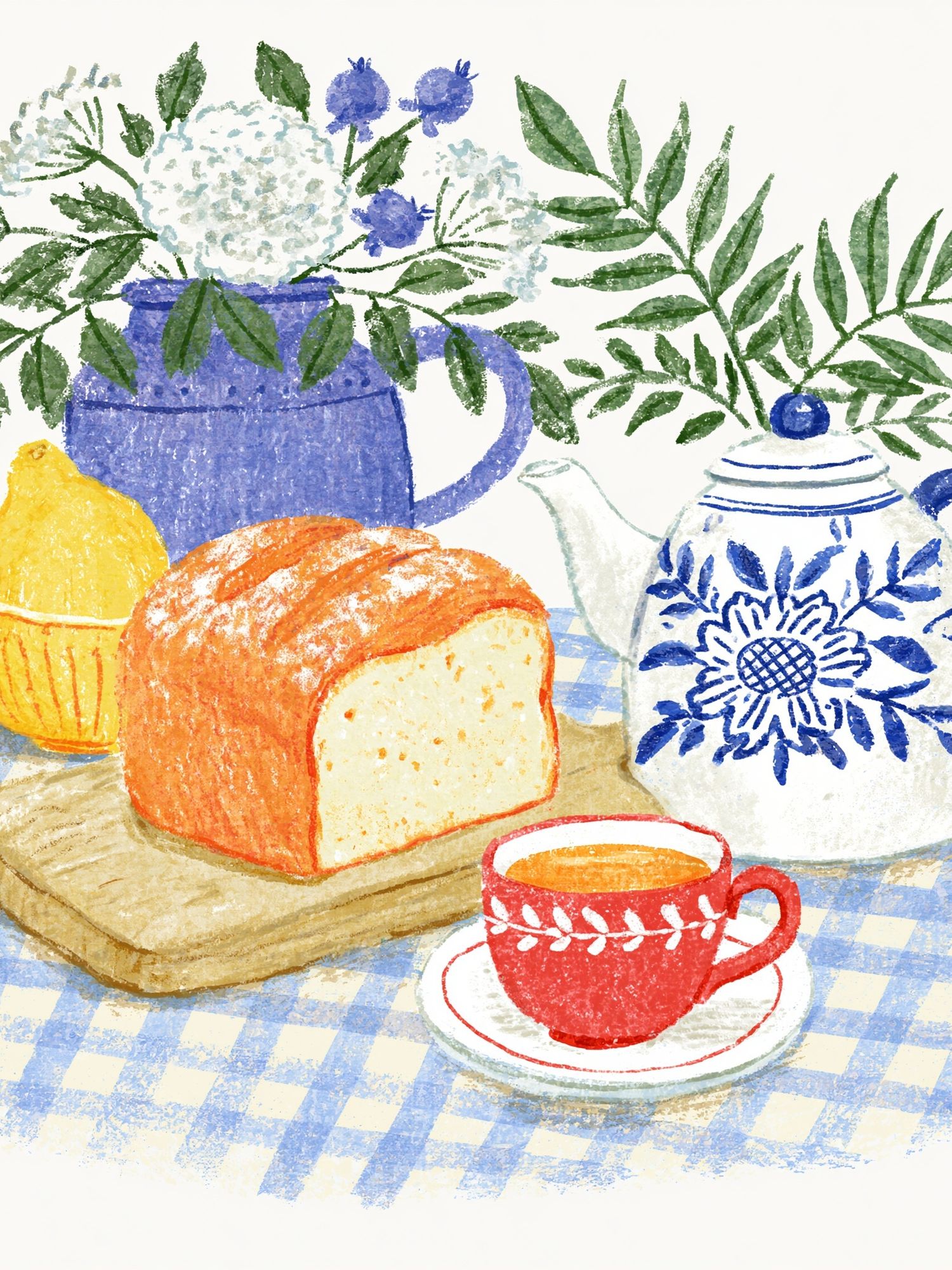 Cozy Tea Still Life Illustration Poster. poster detail