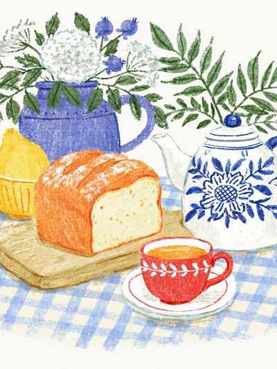 Cozy Tea Still Life Illustration Poster. poster