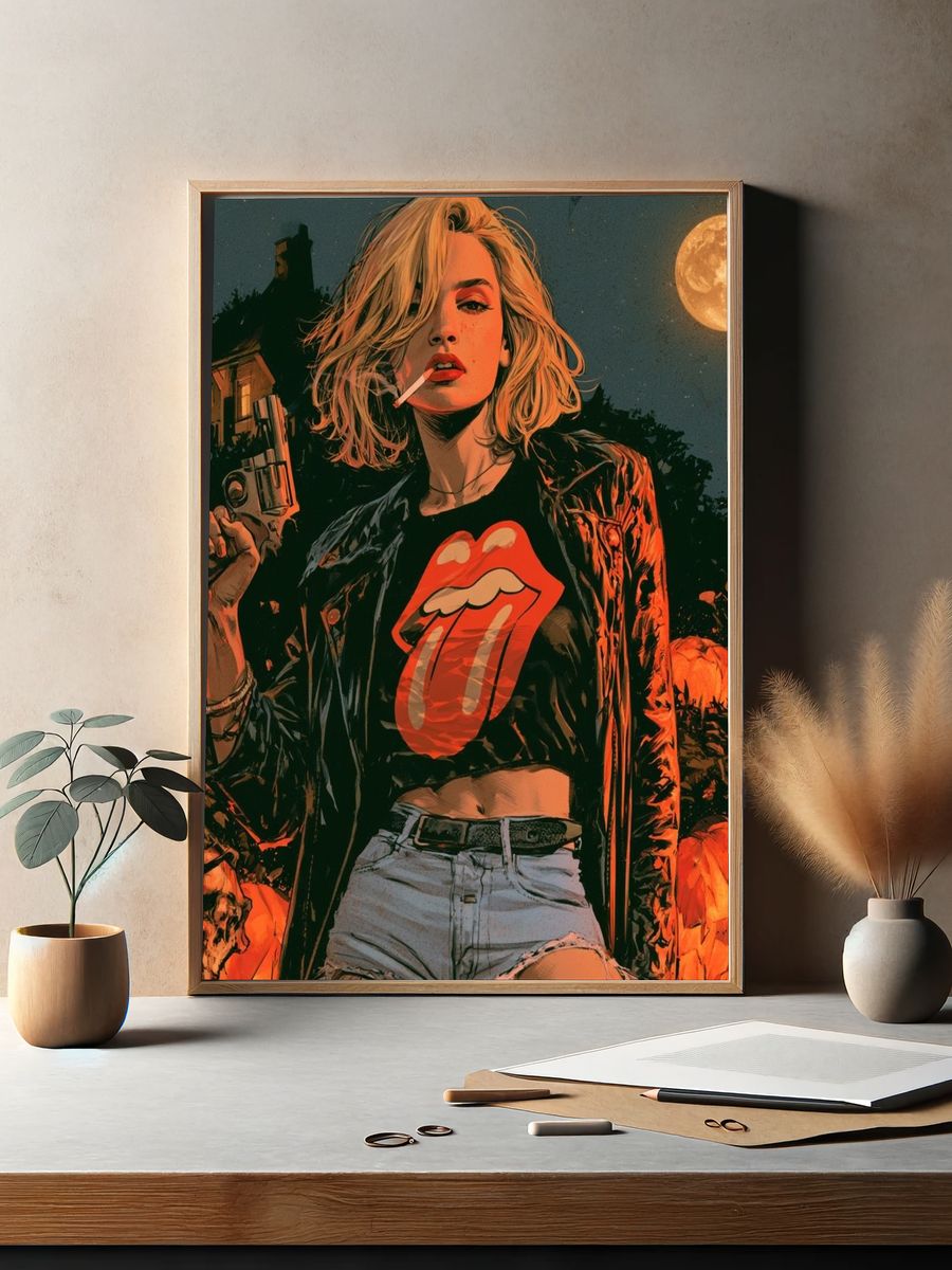 Rock Rebel Moonlight Poster. — room view 2