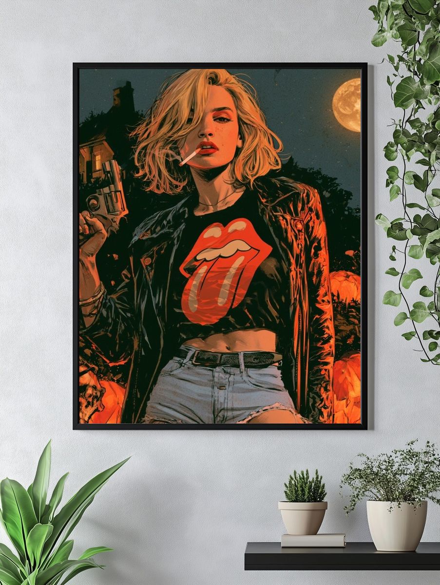Rock Rebel Moonlight Poster. — room view 4