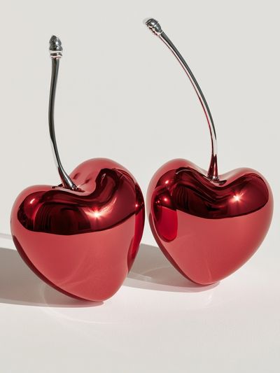 Glossy Cherry Hearts Poster.
