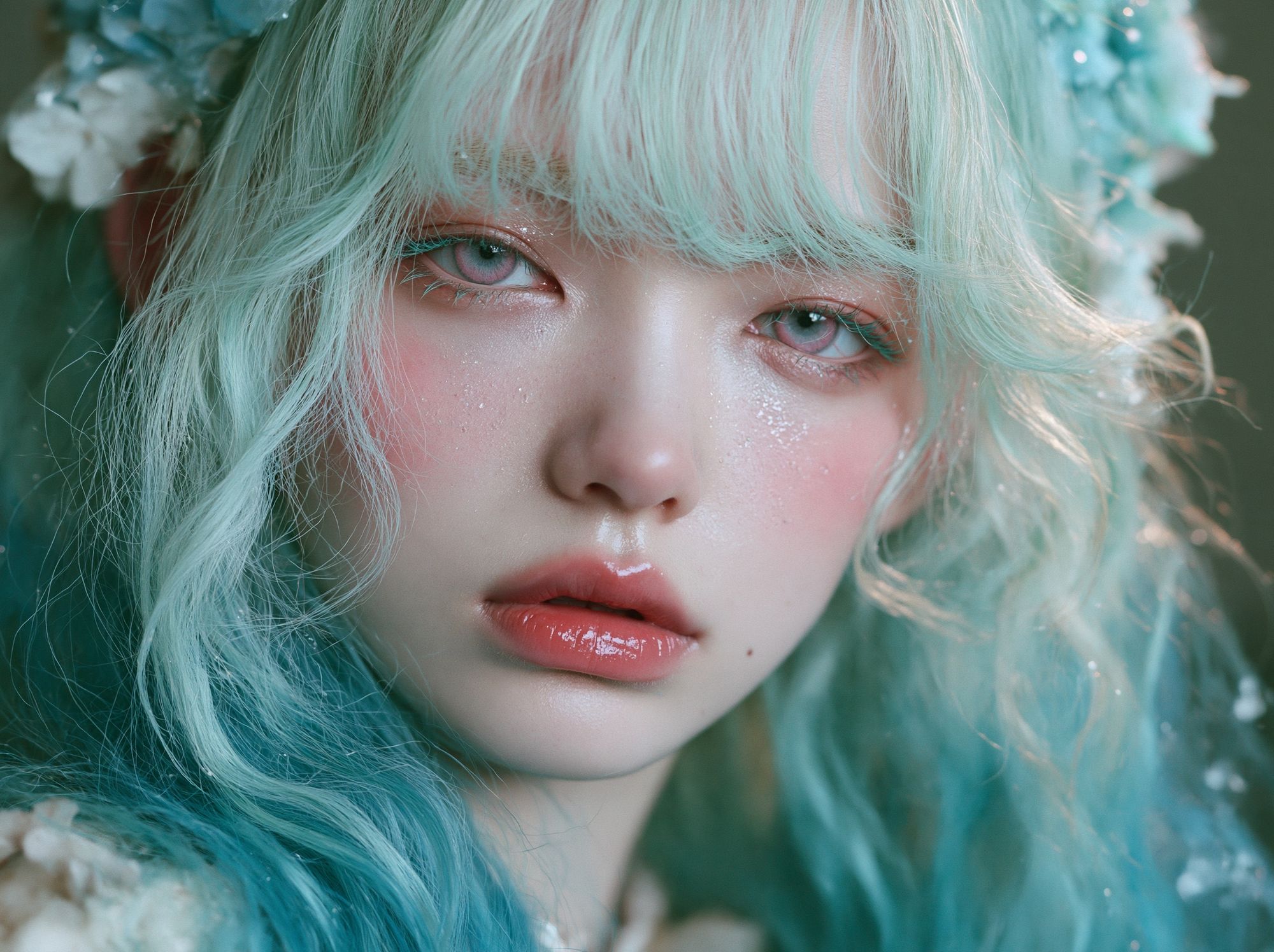 Pastel Fantasy Portrait Poster. poster — illustration art
